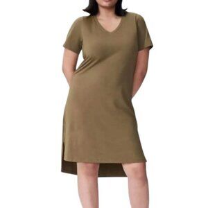 Universal Standard Tesino Washed Jersey Dress Size XL (26-28) Green